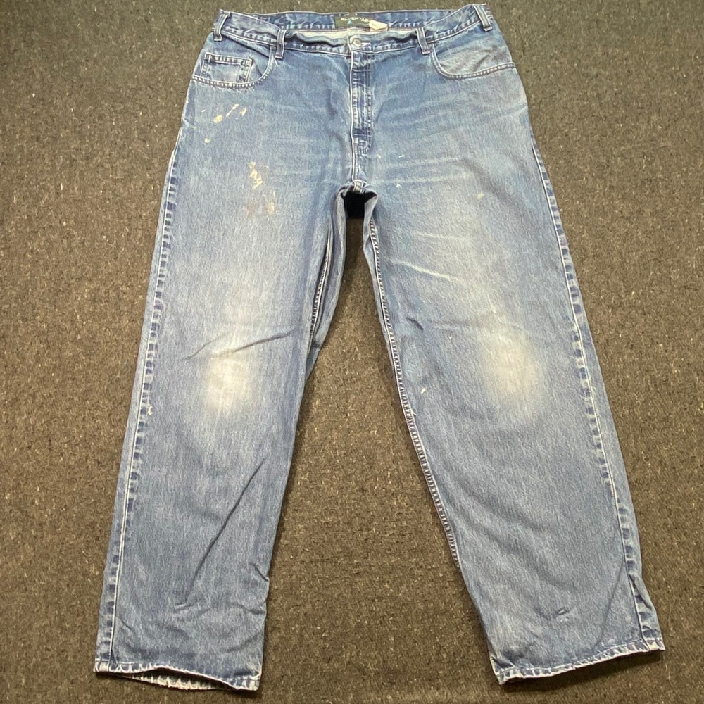 Levis SilverTab Baggy‎ Fit Sz 40 Mens Blue Grunge Skater Paint Distressed Jeans